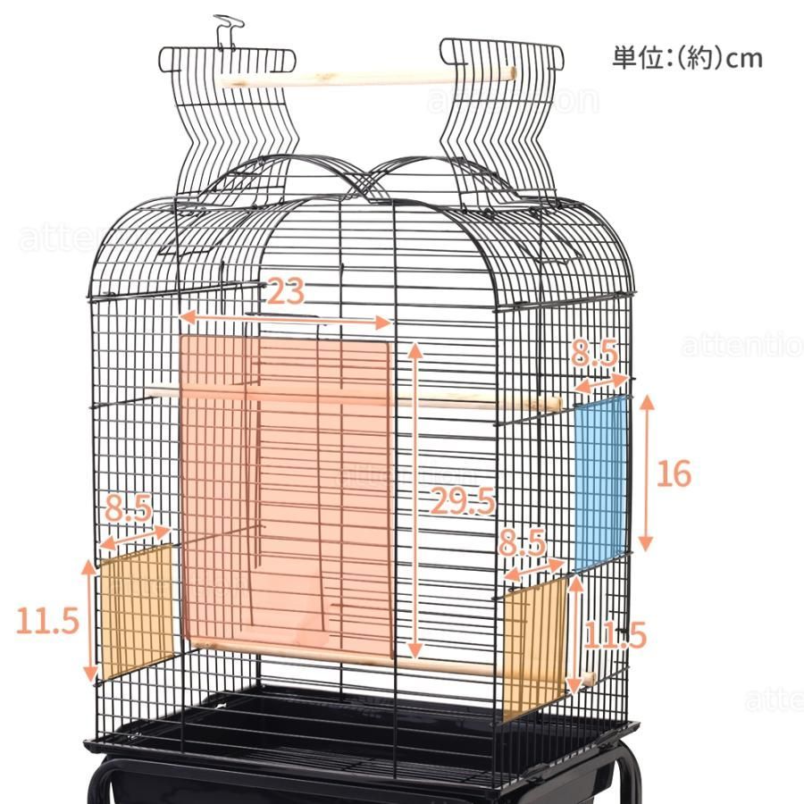 鳥かご スタンド 鳥ケージ 大型 ケージ おしゃれ 台 鳥籠 鳥小屋 バードケージ 鳥 庭 複数飼い セキセイインコ 小鳥 縦長 ペット バードゲージ とりかご