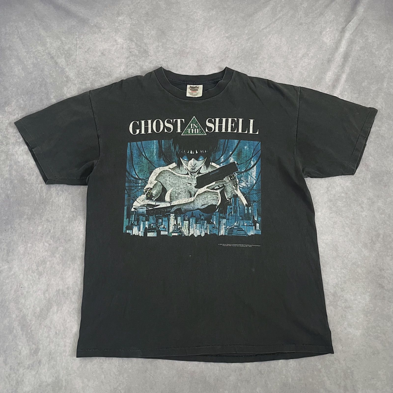 90s GHOST IN THE SHELL 攻殻機動隊 フェード Tシャツ ヴィンテージ ビンテージ オールド プロモ ムービー アニメ アート  バンド アキラ レイン パルプフィクション アナーキック ストリート もののけ姫 映画 企業 古着 y2K - メルカリ