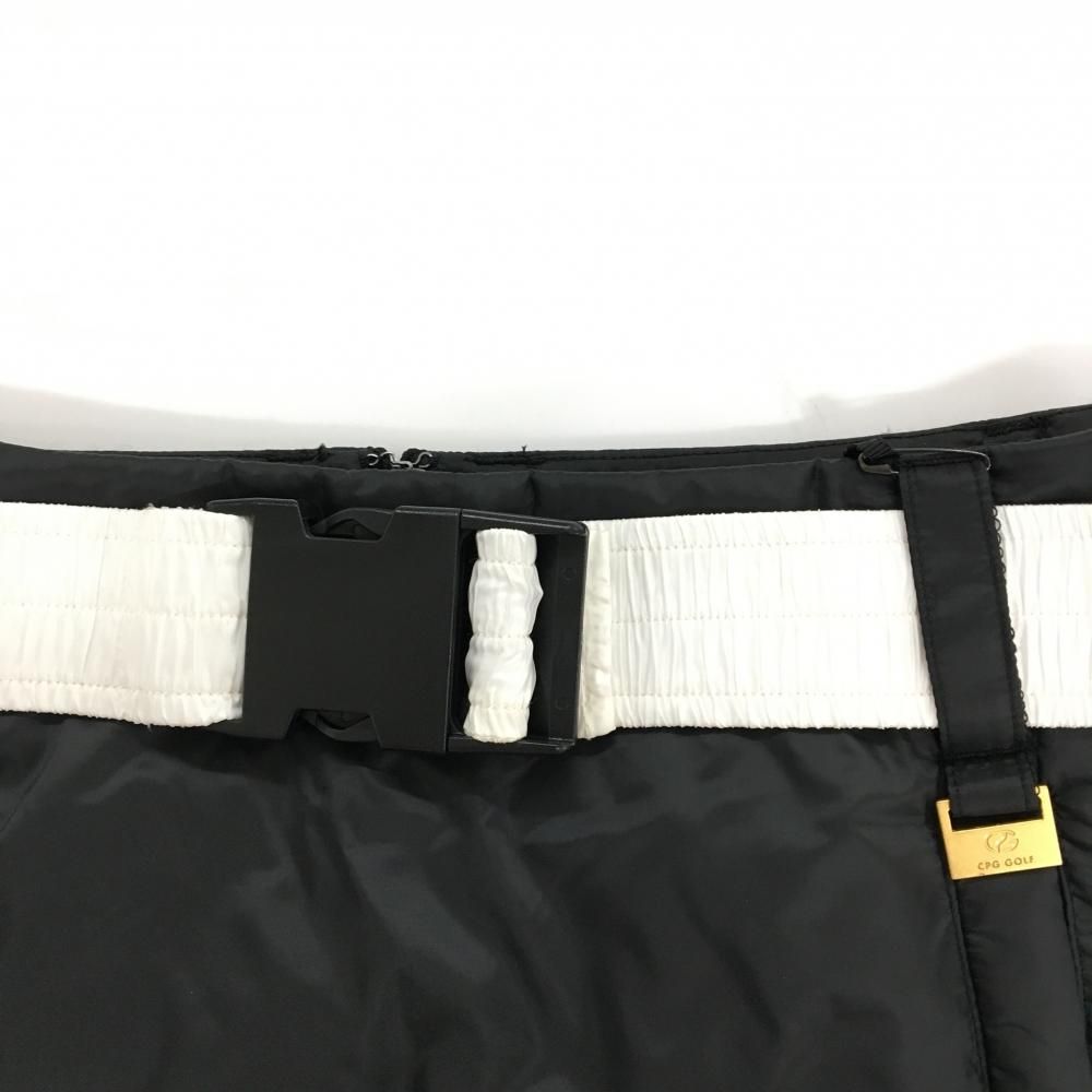 CPG ダウンスカート 黒 立体ロゴ ベルト付 ダウン90％ フェザー10％ レディース 1 S ゴルフウェア モデル CPG WWW_OLIVIERBERNSTEIN_COM