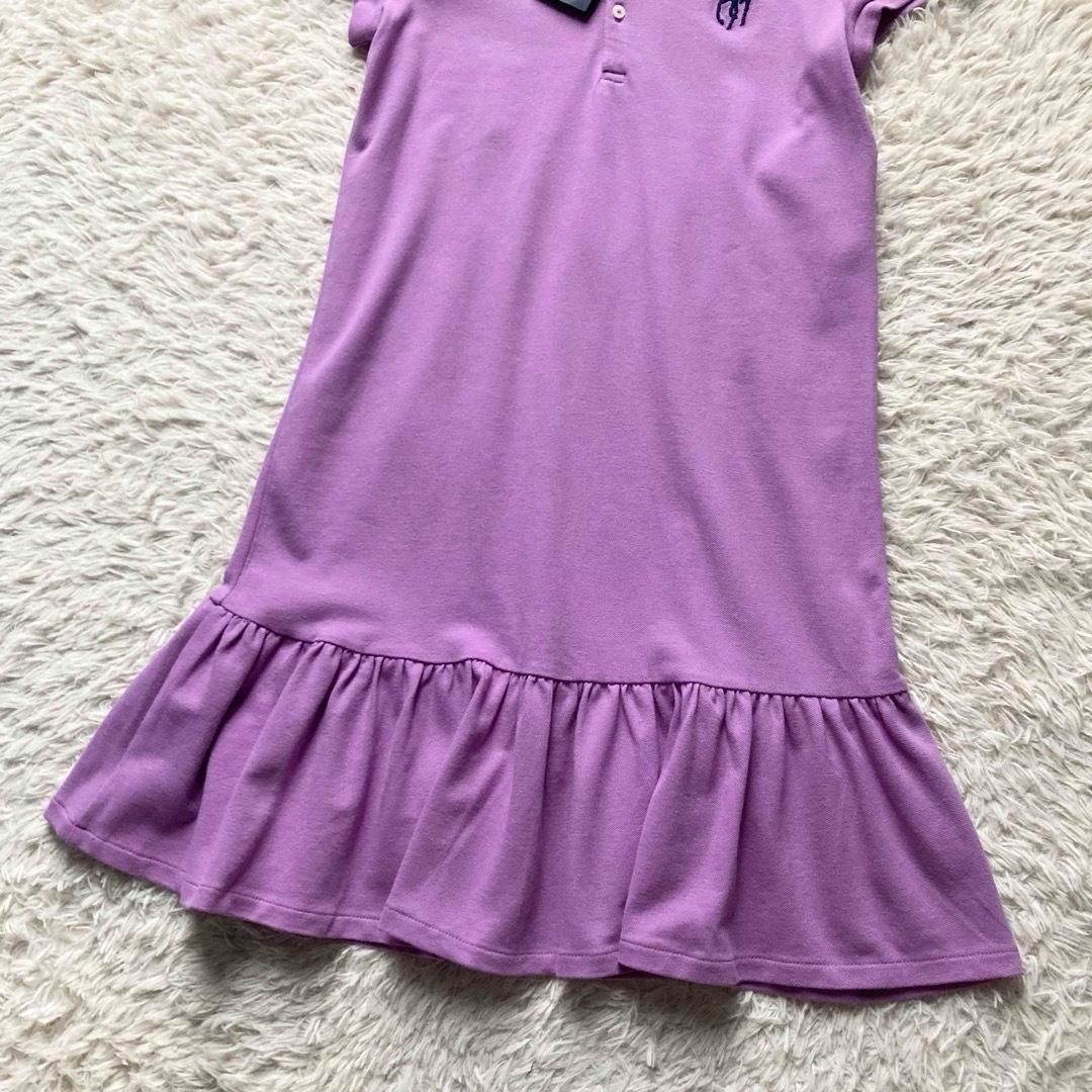 ポロシャツワンピース フリル