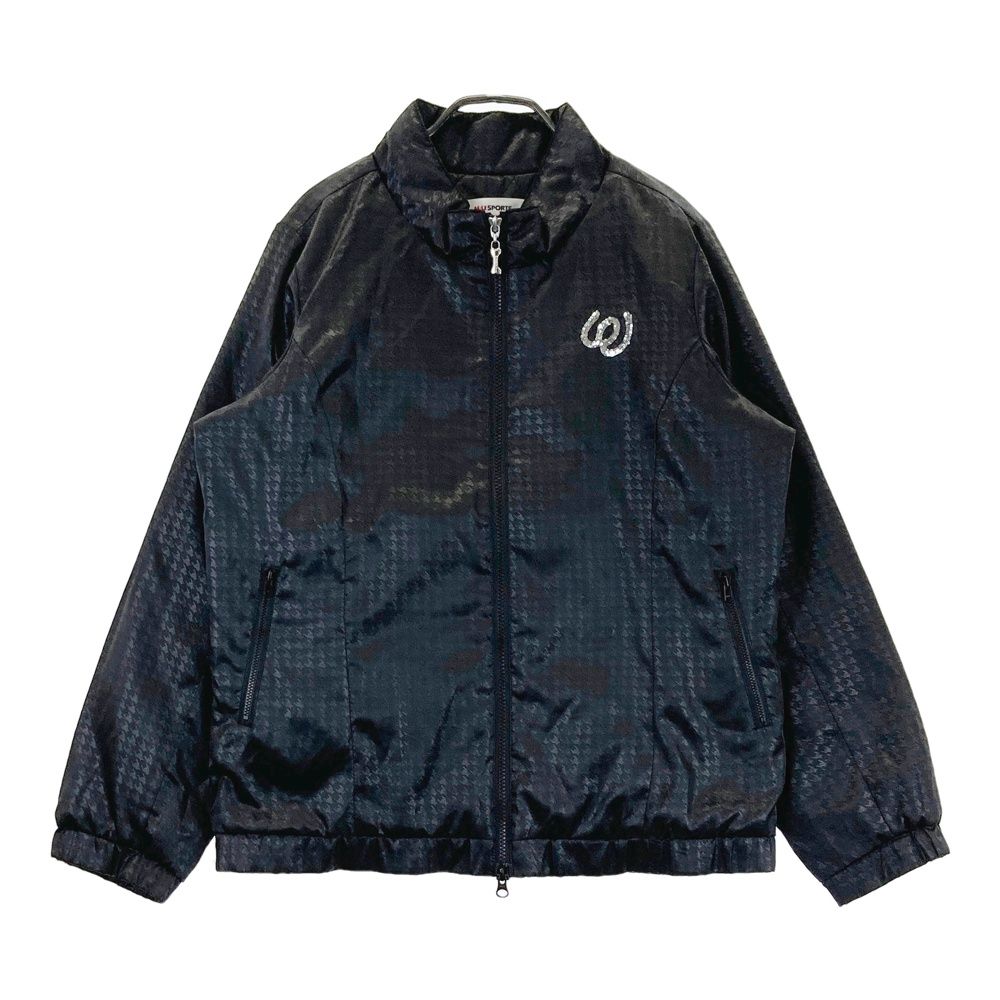 サイズ 44 M.U SPORTS エムユースポーツ 中綿ジャケット 千鳥 ブラック系 240101433163 ゴルフウェア レディース ストスト