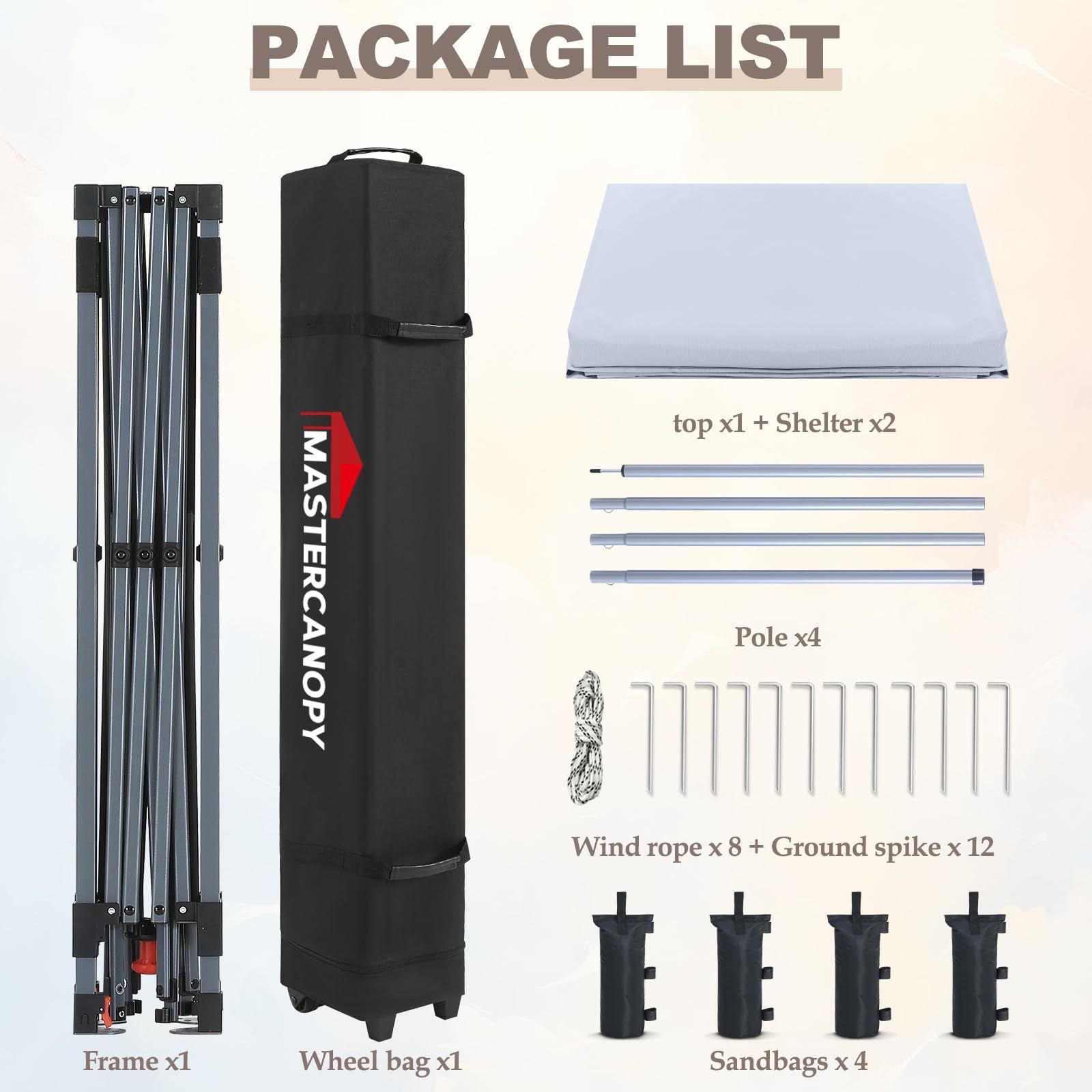 サイドポール四本セット