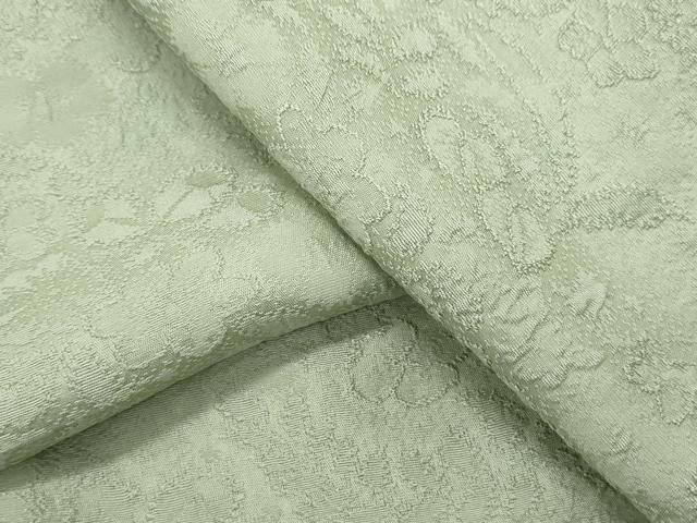 平和屋着物●上質な色無地 辻が花地紋 柳鼠色 さが美扱い 正絹 CAAX3062th