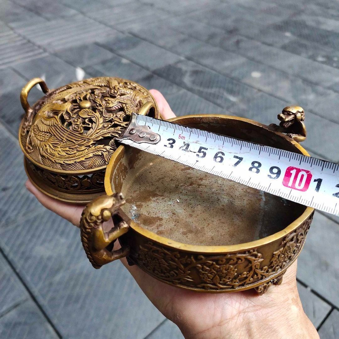 銅器 香炉 龍鳳薫香炉 盤香炉 茶道香炉 装飾品 工芸品 置物 銅器 香炉 龍鳳薫香炉 盤香炉 茶道香炉 装飾品 工芸品 置物