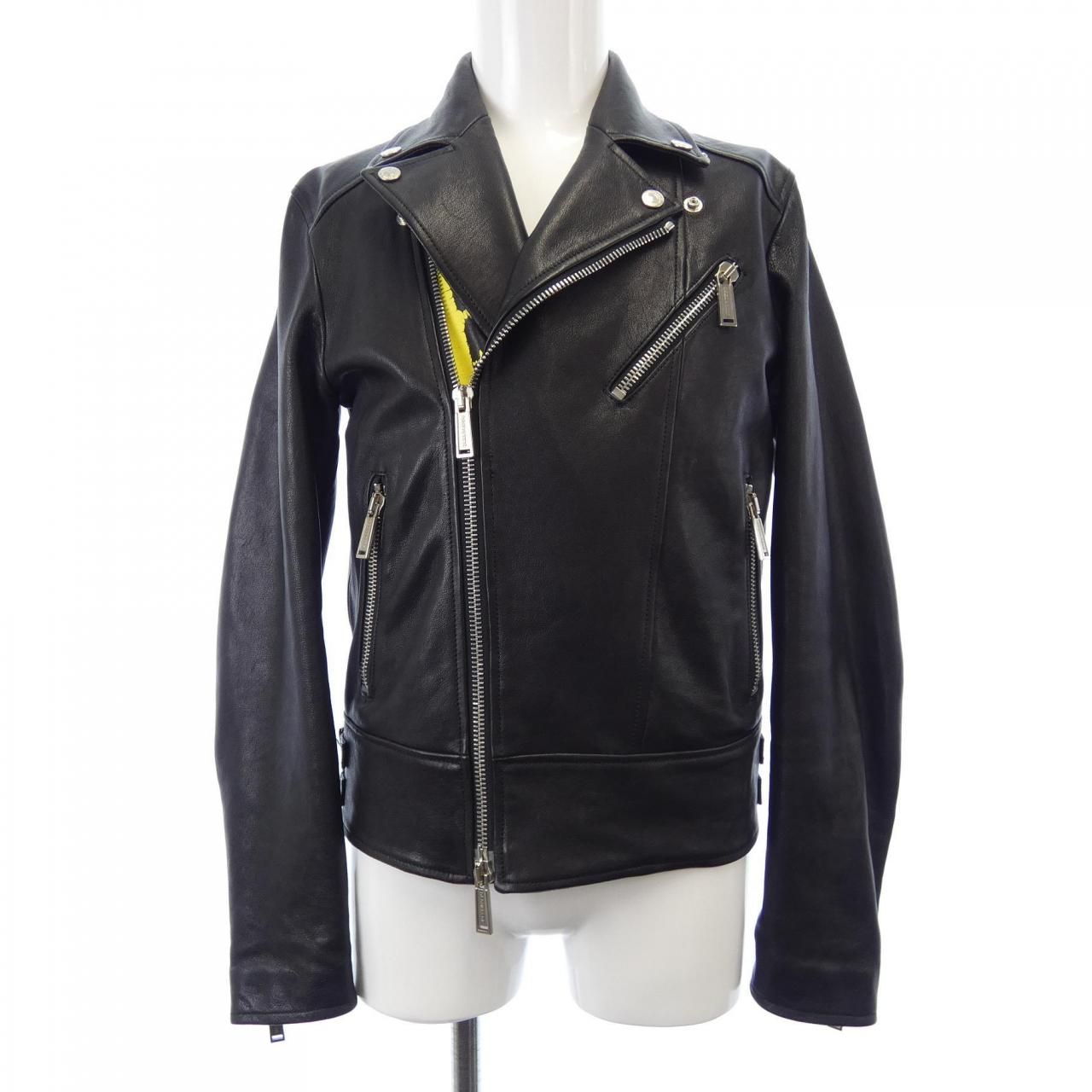 DSQUARED2 レザージャケット　ライダース DSQUARED2 ディースクエアード ライダースジャケット 46サイズ