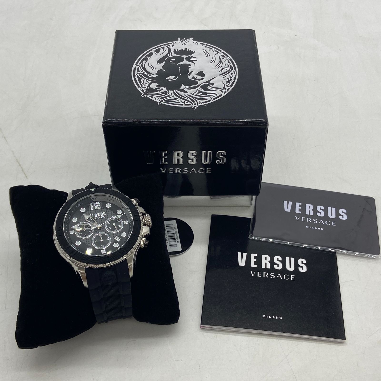 04m1022◇VERSACE ヴェルサーチ メンズ腕時計 VSPVV－0120 48㎜ クロノ