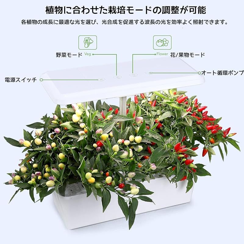 自動水循環システム搭載 高さ調節