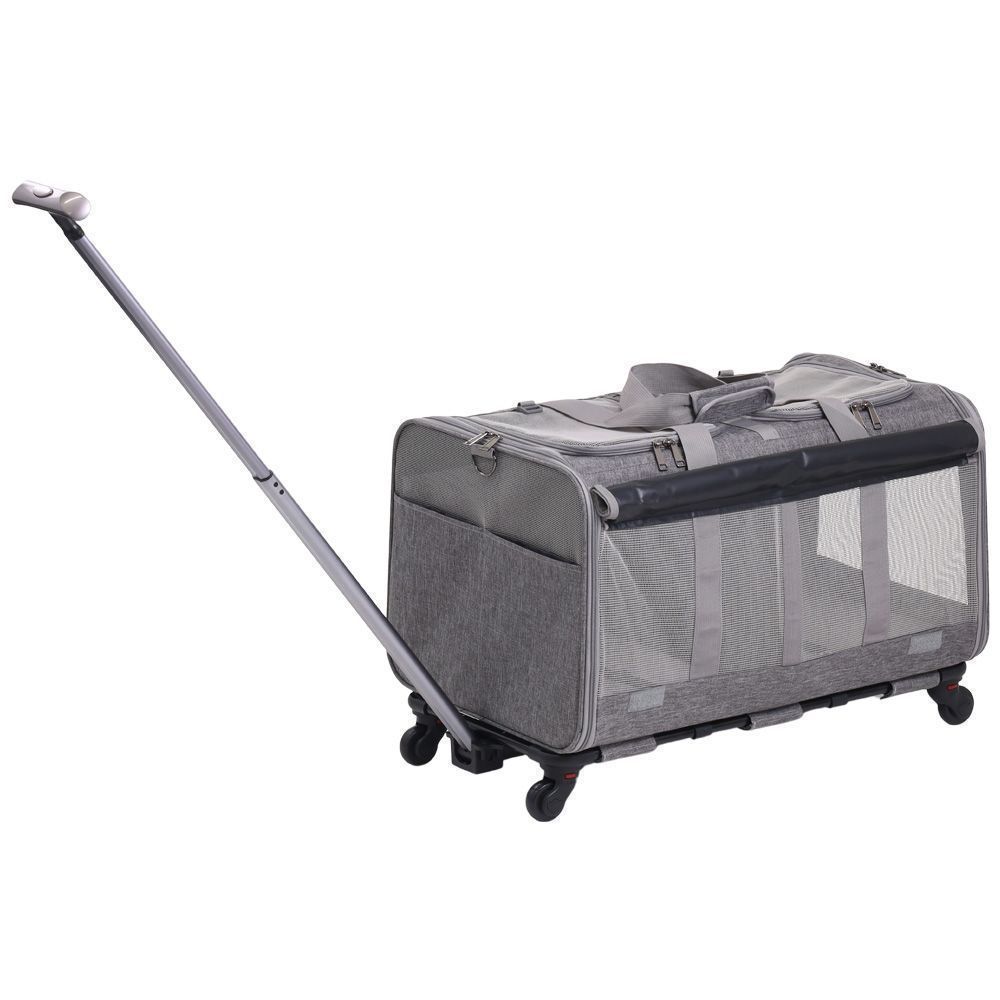 ペットキャリー カート キャスター付き 多頭 2匹 キャリーバッグ ペットキャリー ペットバギー ペットカート 折りたたみ 旅行 通院 散歩