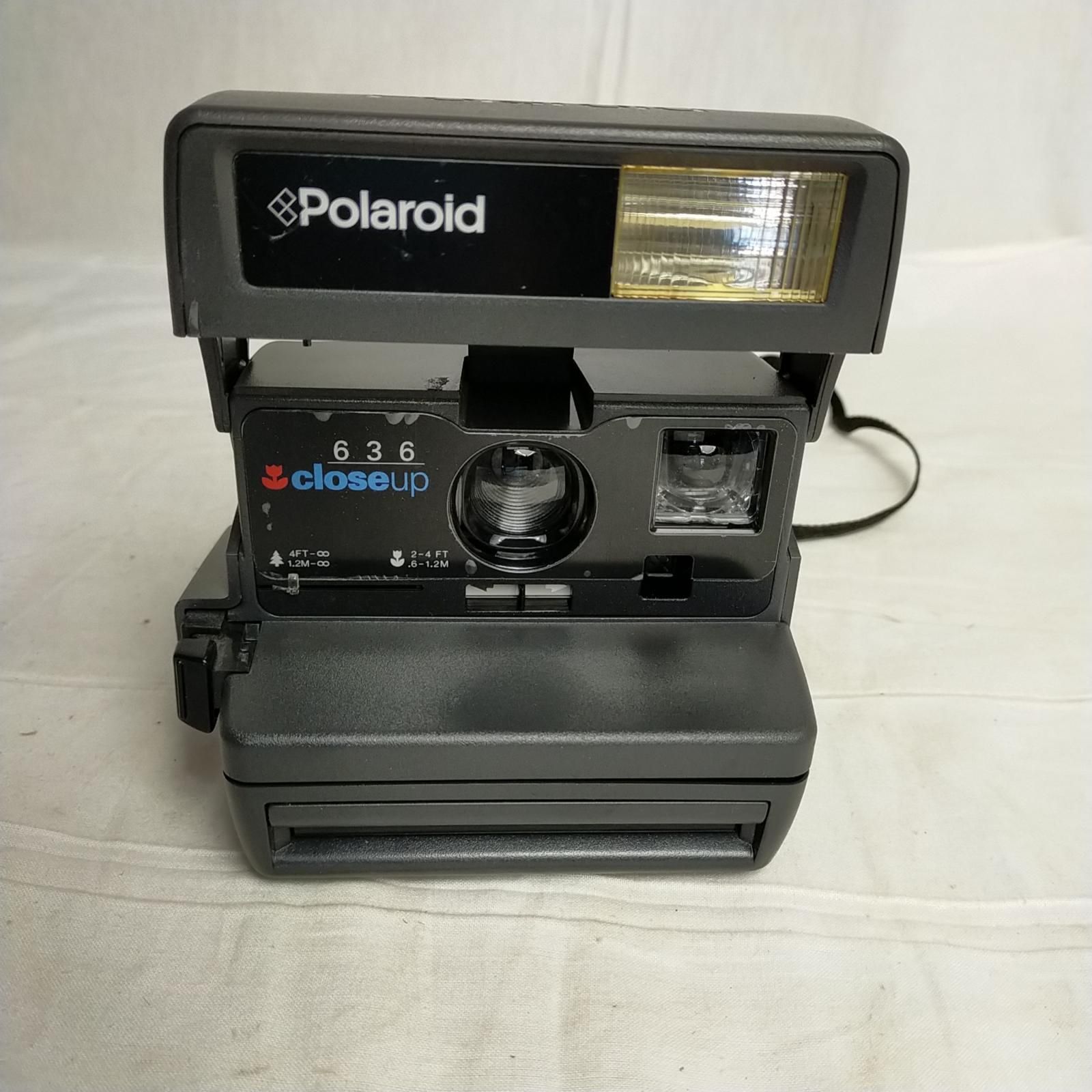 Polaroid 636 closeup ポラロイドカメラ　ジャンク品 動作未確認 現状品 当時物 返品不可【中古】