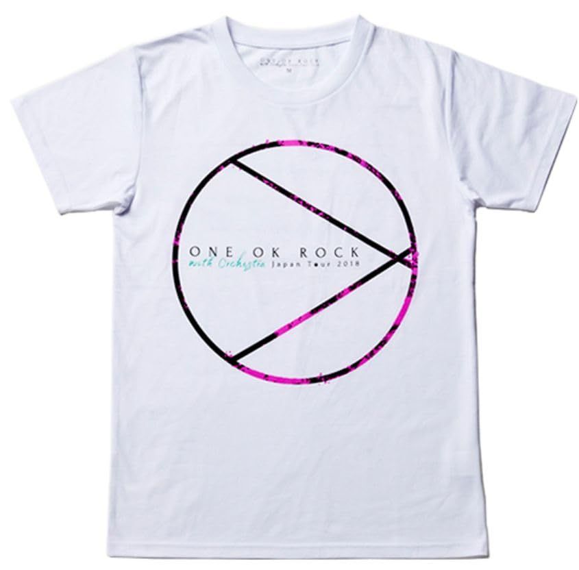 ONE OK ROCK（ワンオクロック）WITH Orchestra Japan Tour 2018 タイプ（Circles）Tシャツ 白 (L) [L]