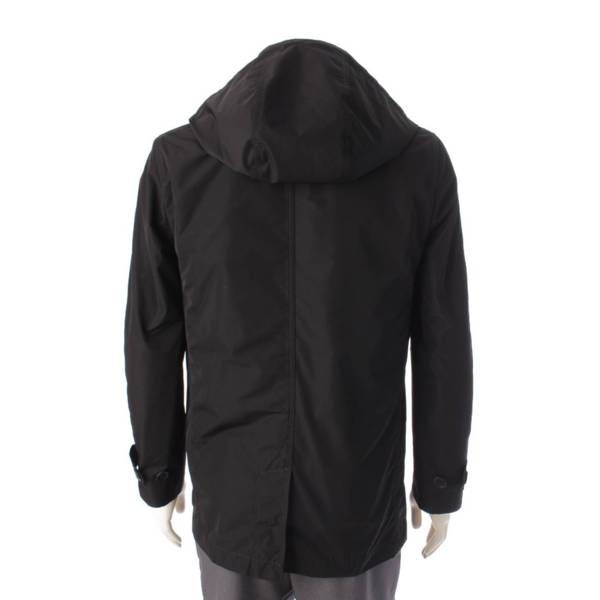 23万新品◆44◆バーバリーロンドン◆黒カシミア混Pコート バーバリー カシミア コート（メンズファッション）の通販