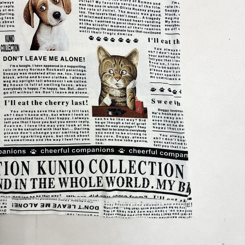 kunio collection クニオコレクション　ポロシャツ　犬　猫　L ◇ KUNIO COLLECTION クニオコレクション ポロシャツ 犬 猫