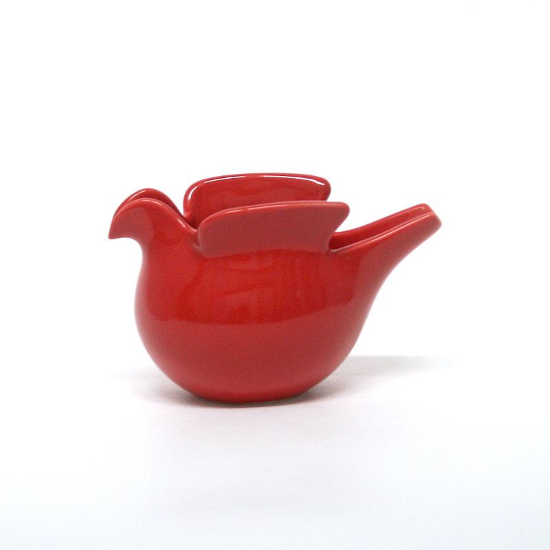 【新品】duva/レッド/リサ・ラーソン/鳩のポット/西山陶器/波佐見焼/置物/オブジェ/花器/ピッチャー/キャンドルホルダー/Lisa Larson/ドゥーバ/red/赤色/朱赤/お洒落/オシャレ/おしゃれ/可愛い/カ
