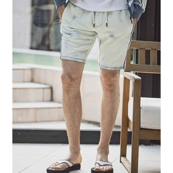 【新品】1PIU1UGUALE3 RELAX　ブリーチジョグハーフ P【XXL】 1PIU1UGUALE3 RELAX ブリーチジョグハーフパンツ メンズ - メルカリ