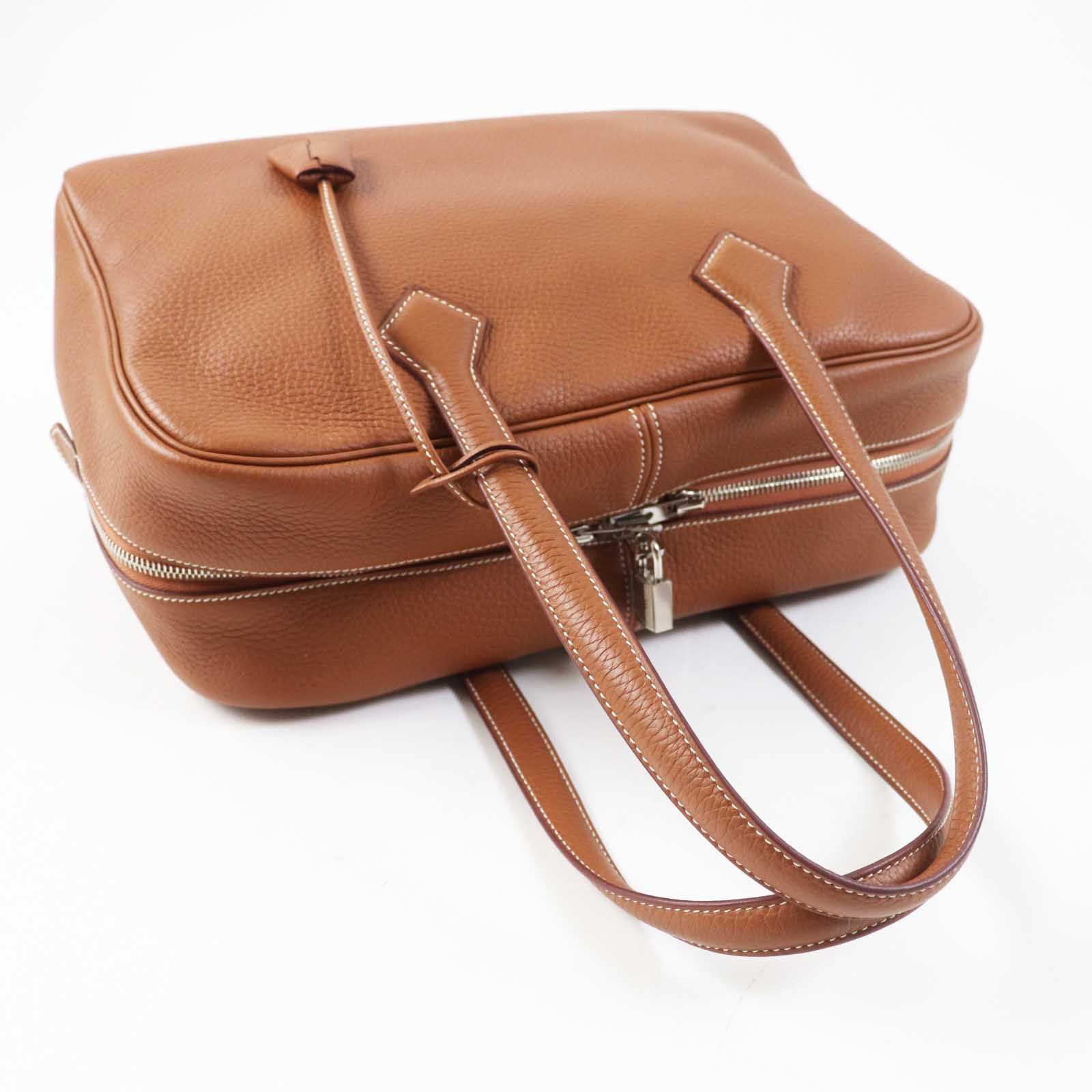 未使用品◎HERMES エルメス ヴィクトリア 35 シルバー金具