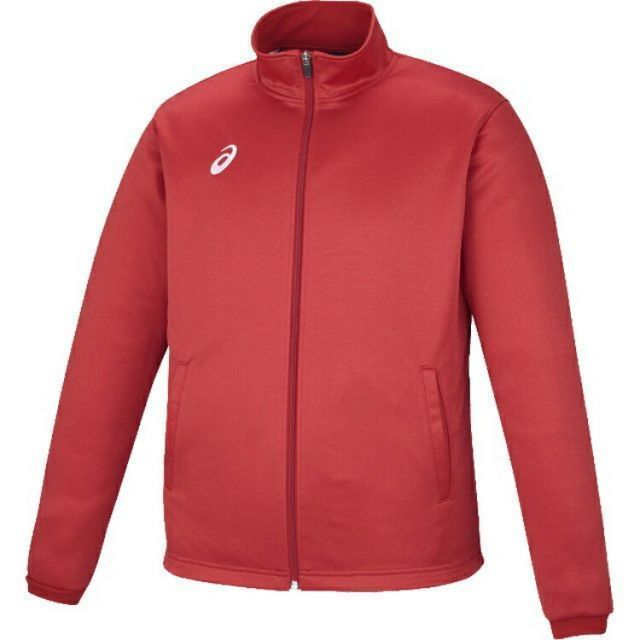 asics アシックス KNIT JACKET RED M XAT145 23 | スポーツ メンズ M レッド 赤 服 衣類 衣料品ウェア ウエア フィットネスウェア アウター ジャケット 長袖 名前が書けるブランドネーム付き 消臭テープ