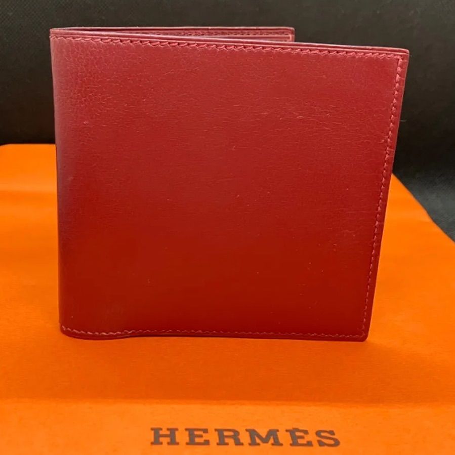 美品・希少】HERMES 二つ折り 財布（お札入れのみ） color