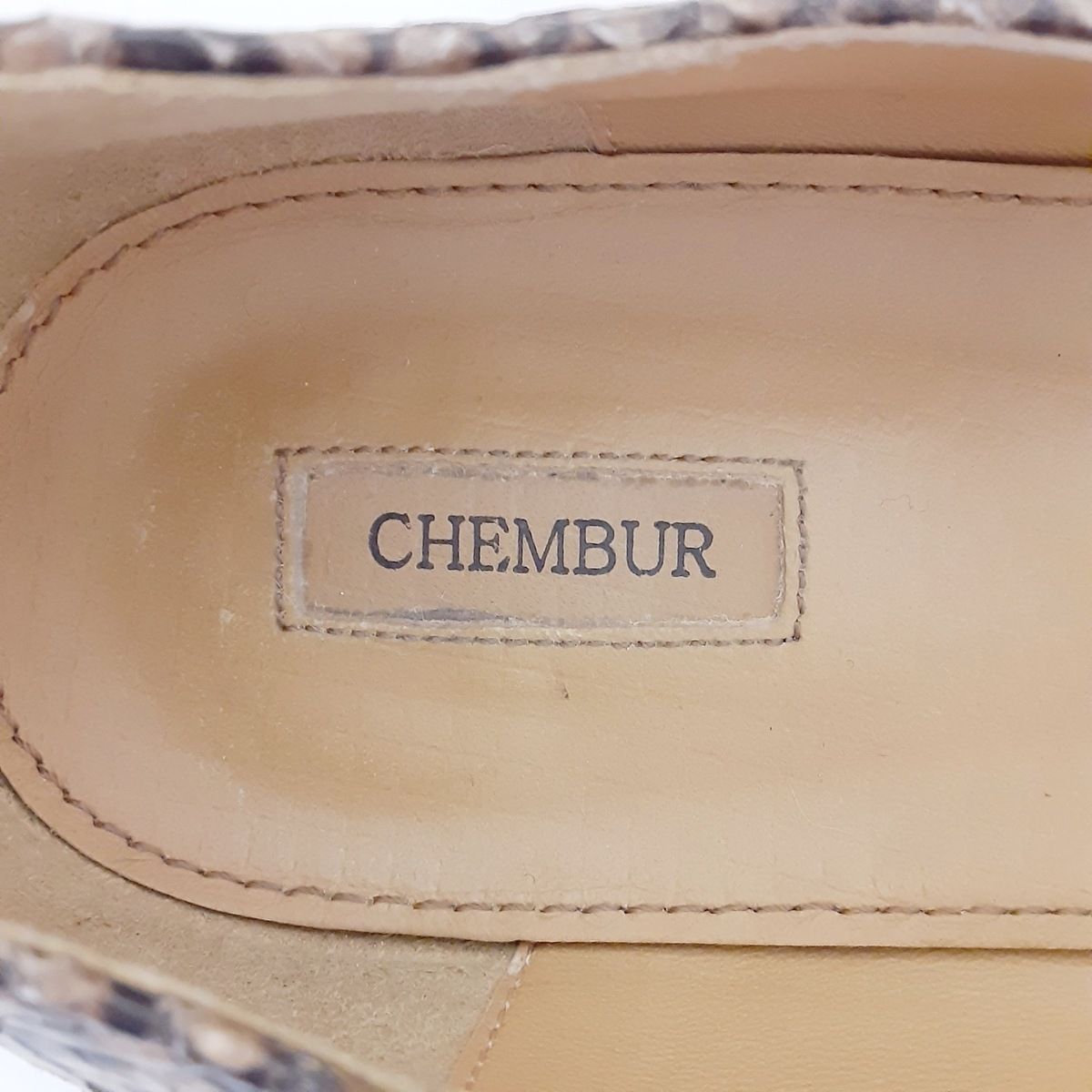 CHEMBUR(チェンバー) フラットシューズ 38 レディース - ブラウン×黒