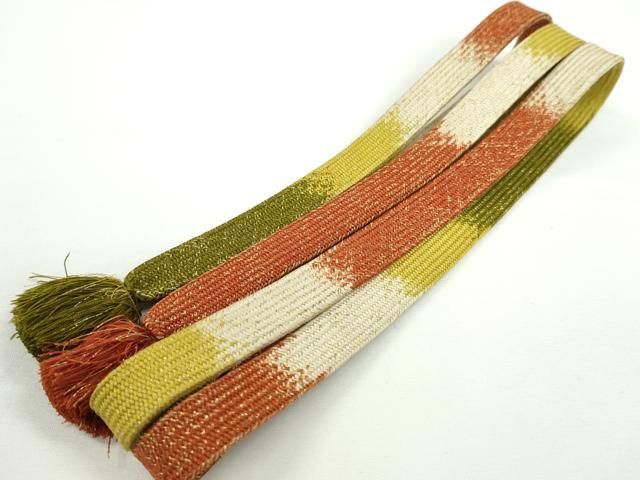 平和屋本店 上 有職組紐道明 帯締め 高麗組 金糸 宮内庁御用 国立博物館御用 東京芸術大学御用 CXAA0603s5