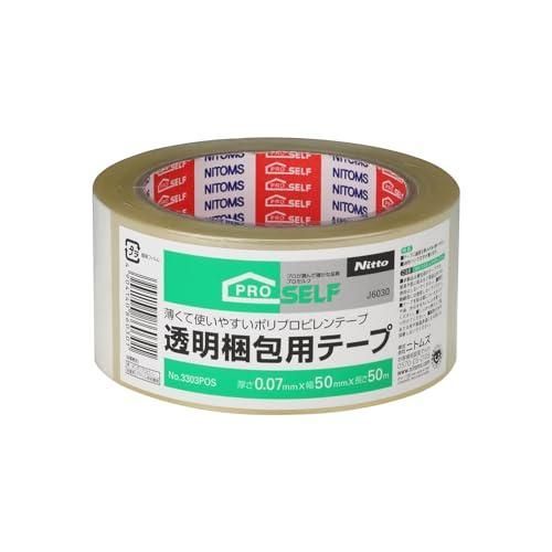 ニトムズ 透明梱包用テープ No.3303 50mm×50m J6030