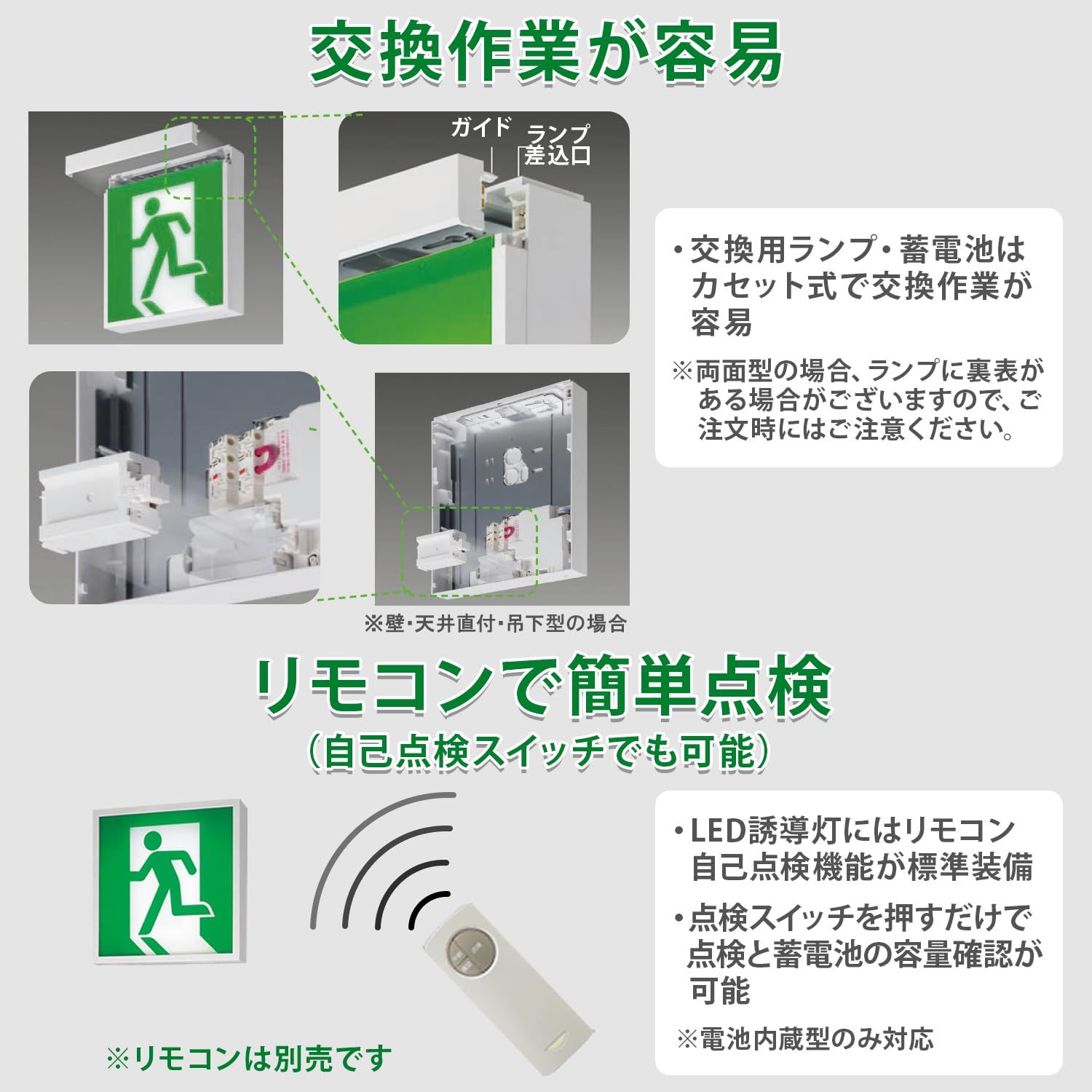 パナソニック(Panasonic) 天井直付型・壁直付型・天井吊下型 LED誘導灯 