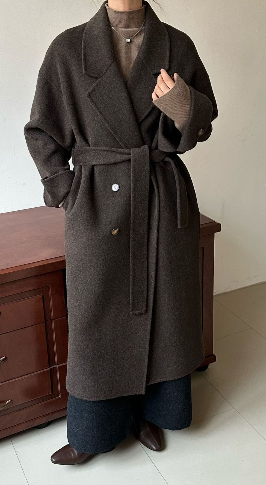 ウールコート ロングコート レディース チェスターコート アウター ウール ジャケット コート ロング丈 厚手 防寒 暖かい ポケット付き ゆったり おしゃれ きれいめ お洒落 上品 シンプル カジュアル 無地 通勤 OL 秋 冬 nuanta04 DZ30