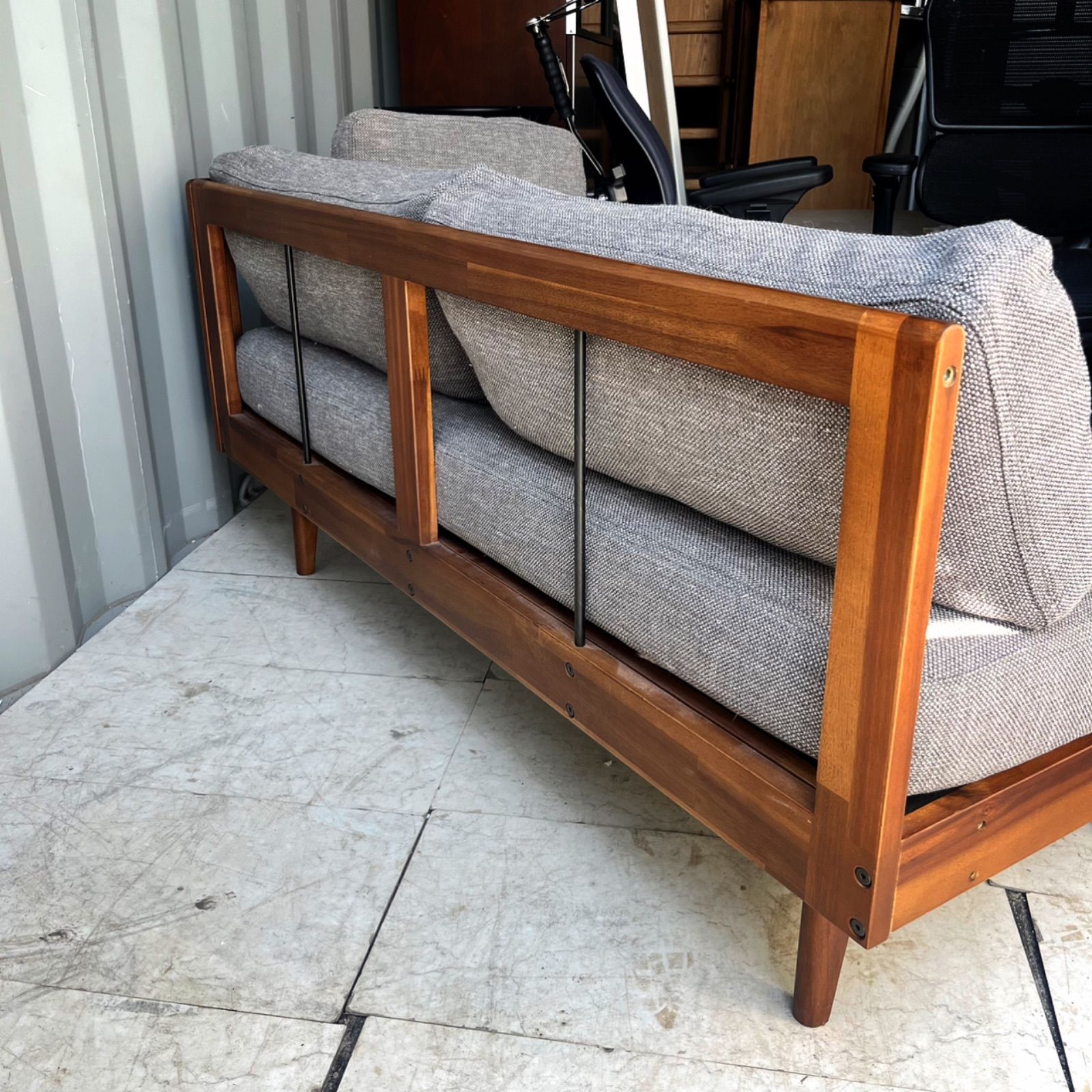 unico ブラウン 2人掛けソファ ユニコ 合皮 レザーソファー 取付無料