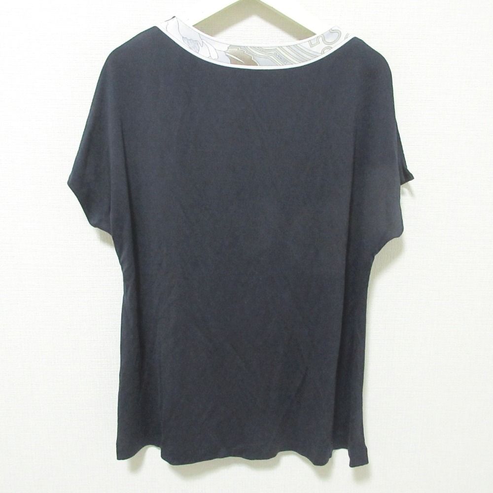 美品 LEONARD レオナール カンカン フラワープリントトリム ショート  