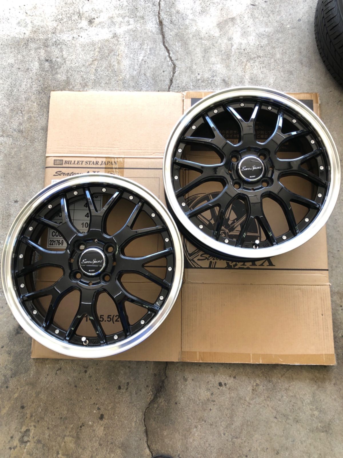 軽自動車 2本 アルミホイール BLEST EURO SPORT 16インチ 5J 45