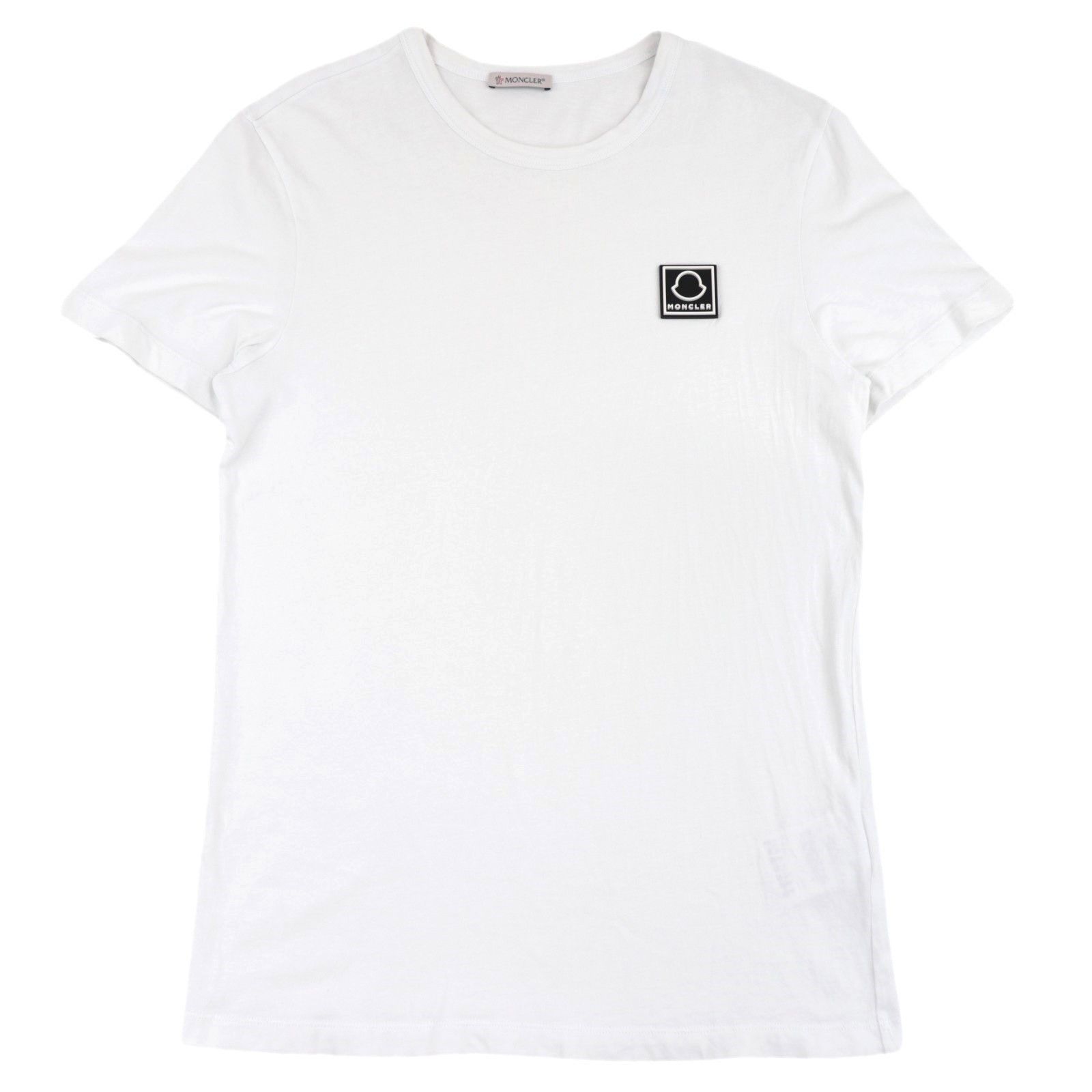 美品 モンクレール メンズ Tシャツ 半袖 ラバーロゴ【57108】 - www