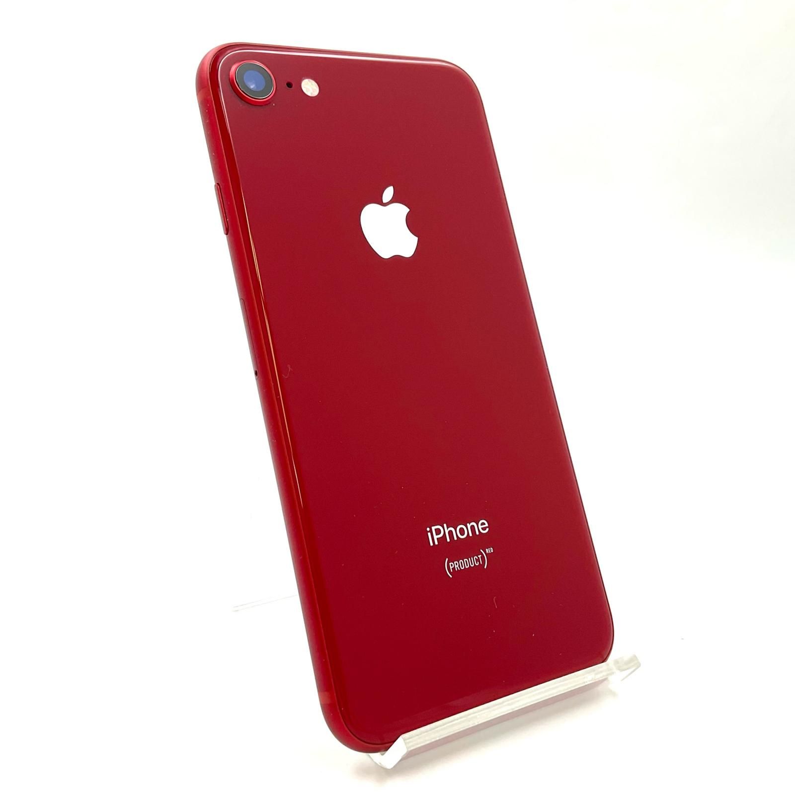 全額返金保証】【最速発送】Apple iPhone 8 64GB (PRODUCT)RED au 白