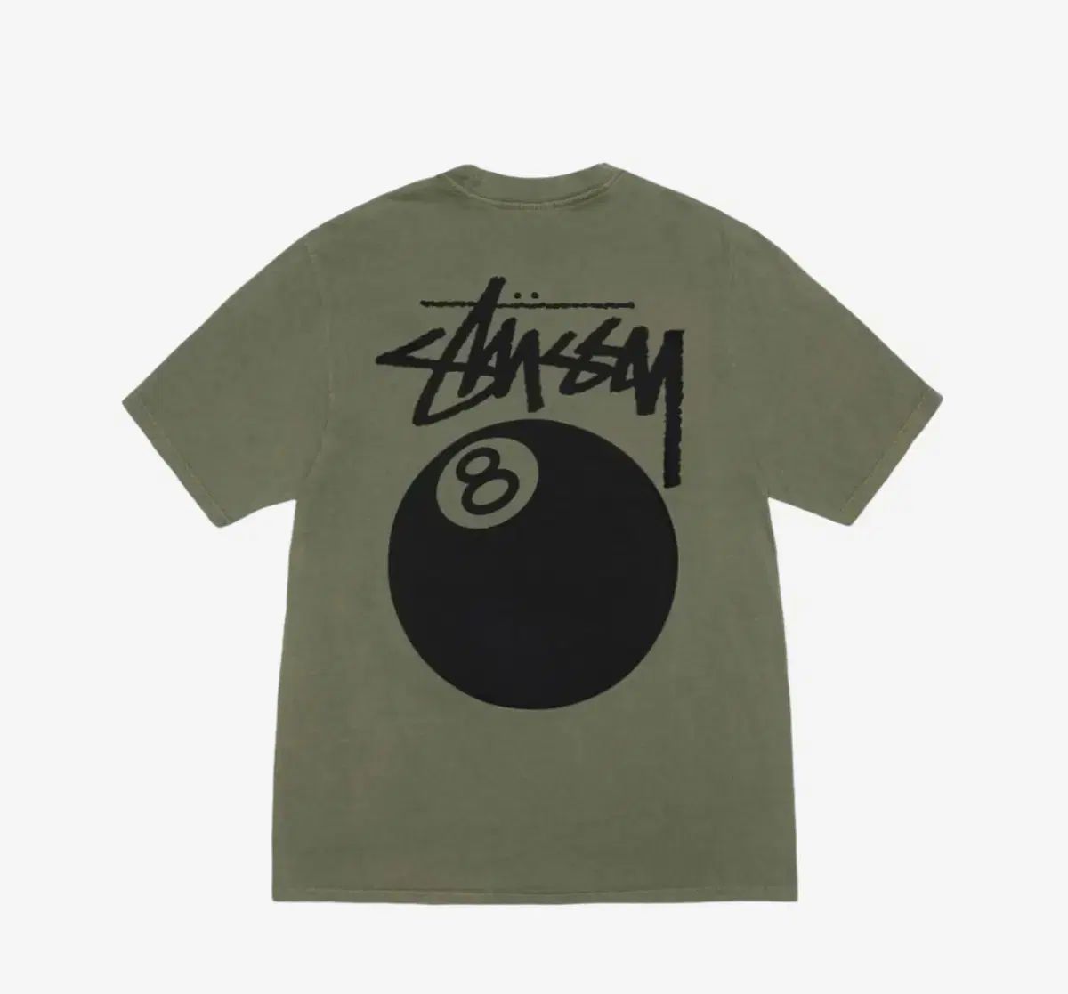 STUSSY(ステューシー) 8 ボール PIGMENT(ピグメント) ダイド Tシャツ オリーブ S サイズ