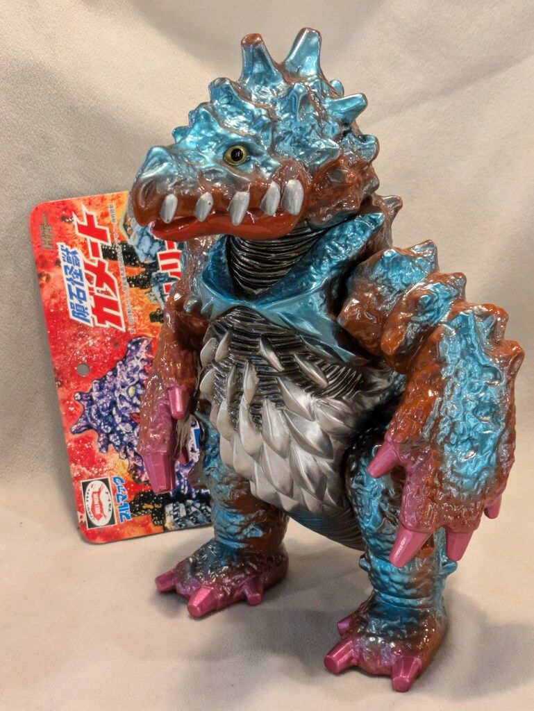 ブルマァク ブルマァクの怪獣シリーズ 隕石怪獣ガメート ガメート|茶成型 銀 緑 青 赤メタル塗装