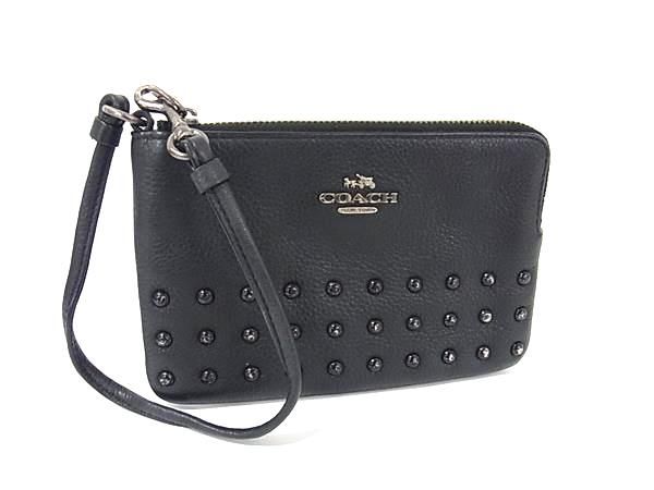 オールドコーチ　マルチポーチ　小物入れ　 グラブタンレザー　ブラック　良品 COACH コーチ レザー マルチポーチ マルチケース 小物入れ