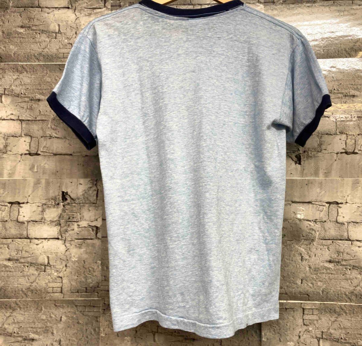 70s 80s Champion チャンピオン バータグ 半袖Tシャツ リンガーT US 