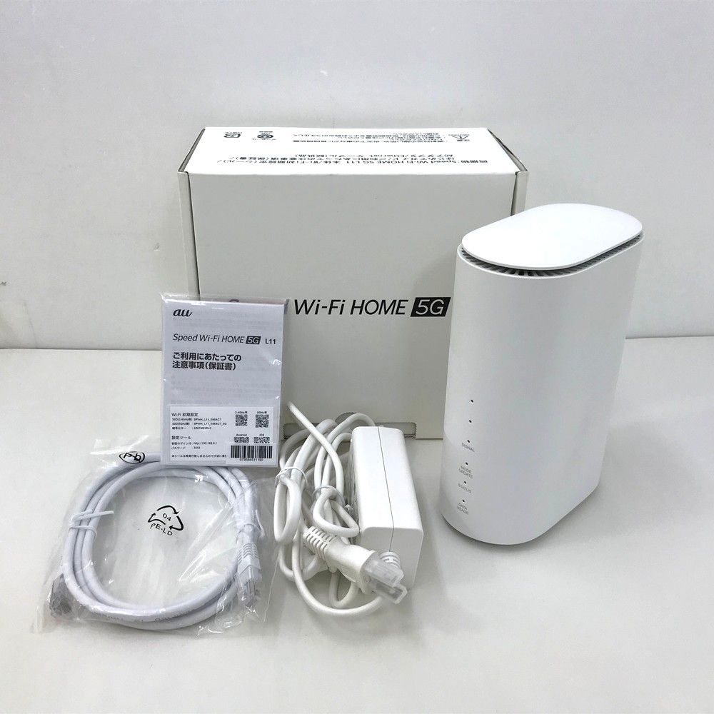 店頭展示未使用品 KDDI au ZTR01 Speed Wi-Fi HOME 5G L11 SIMフリー 2021年製 高速ホームルーター -  メルカリ