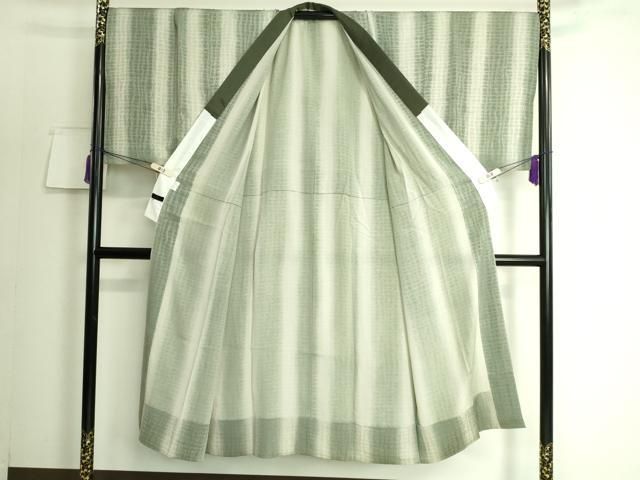 平和屋着物□極上 男性 京都・西陣 織元ブランド 泰流舎 長襦袢 無双仕立て 