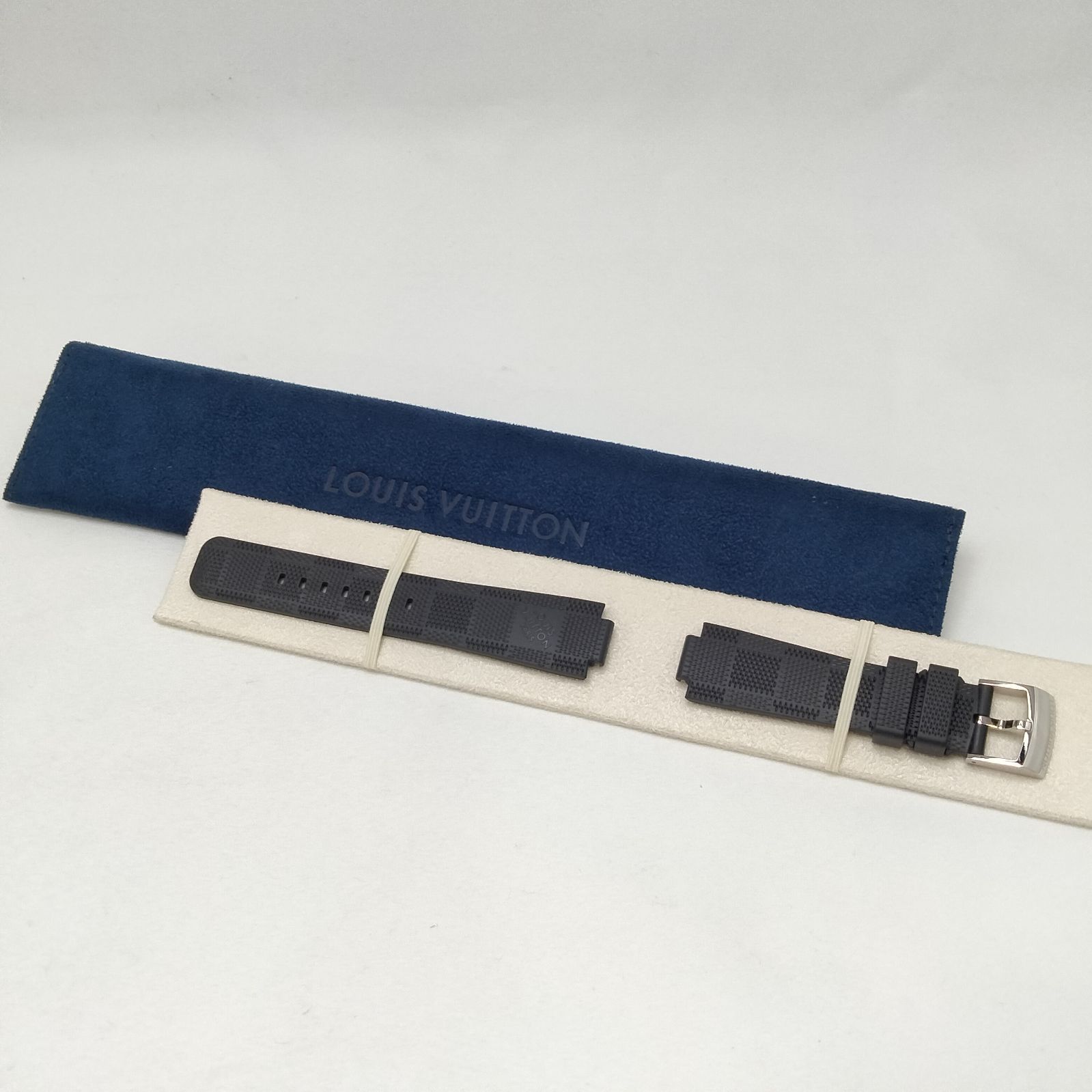 ️LOUIS VUITTON ️ルイヴィトン R15054 タンブール ダミエ 時計ベルト ラバーベルト ブラック