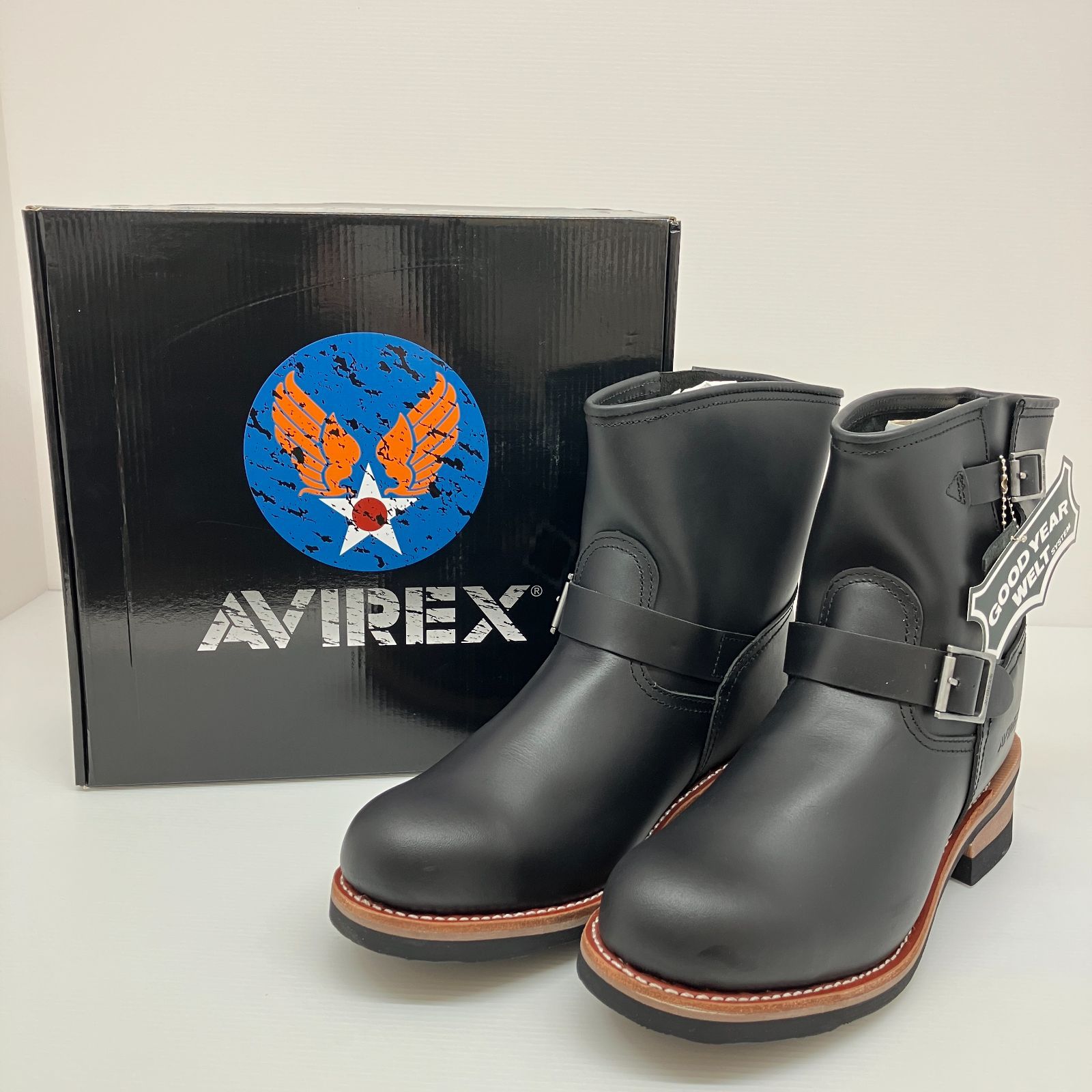 未使用品】AVIREX HORNET エンジニアブーツ 28㎝ ブラック (11-25