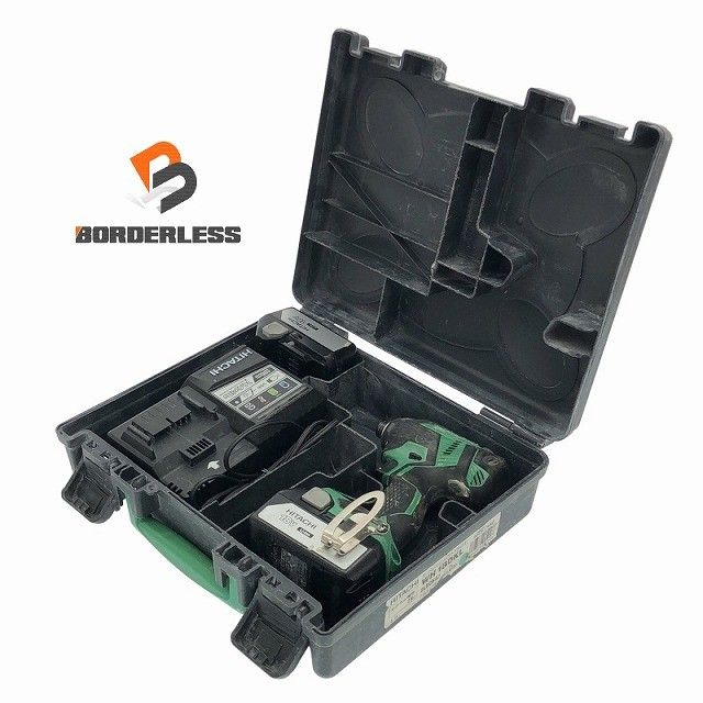 品 HITACHI 日立工機 18V コードレスインパクトドライバー WH18DKL バッテリー2個 18V 3.0Ah 充電器付 締付け 充電式 116695