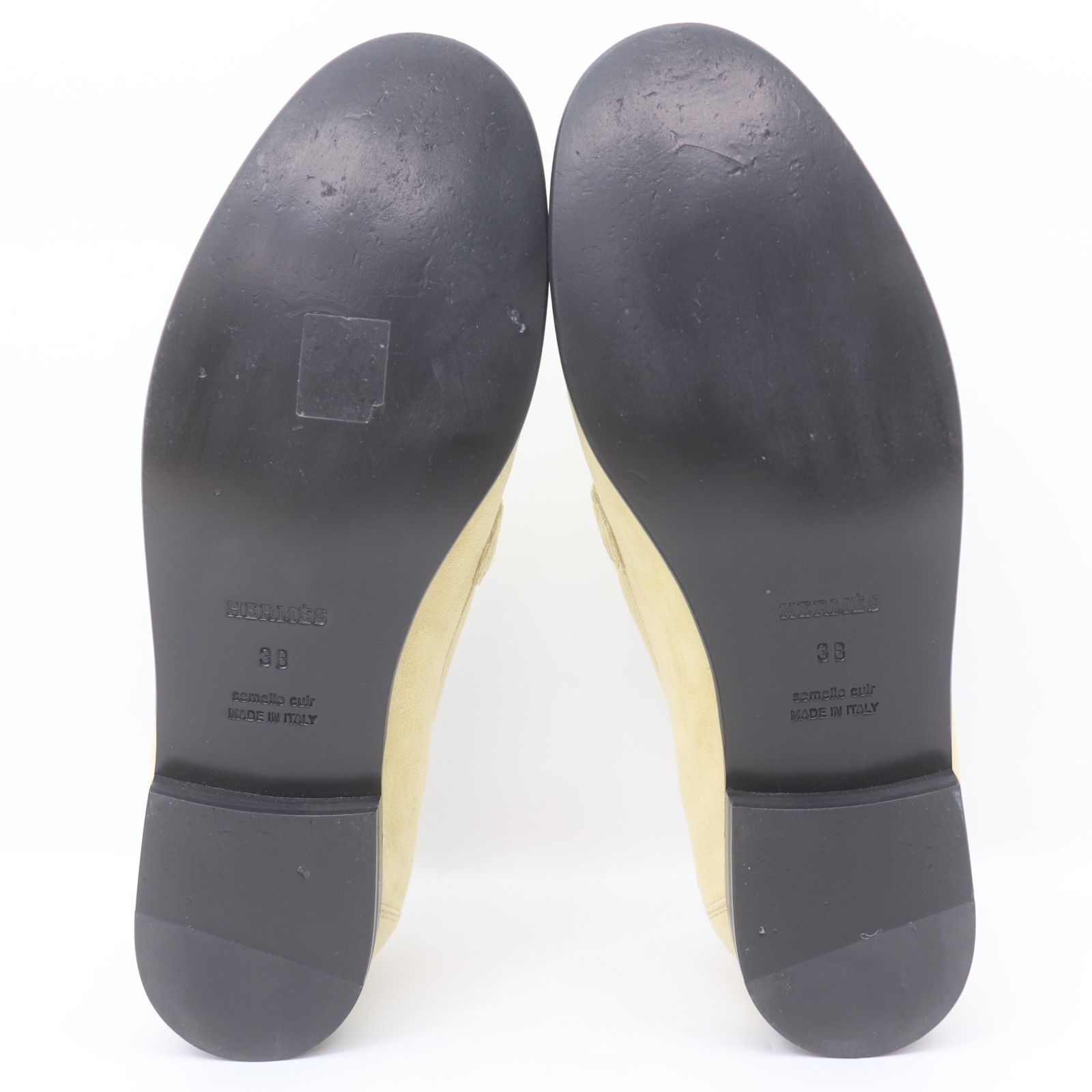 ITFMBS5NTMPU 美品 HERMES エルメス ケリー スエード ローファー 