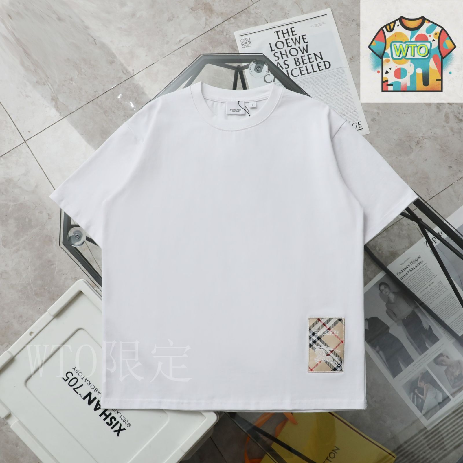 Burberry♡馬ロゴ刺繍 ホワイト♡シンプルTシャツ Burberry♡馬ロゴ刺繍 ホワイト♡シンプルTシャツ - メルカリ