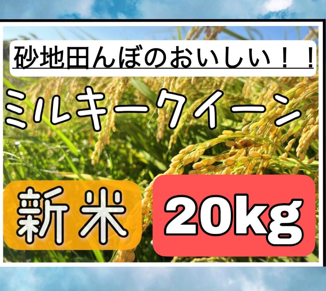 令和5年新米！近江米ミルキークイーン20kg - メルカリ