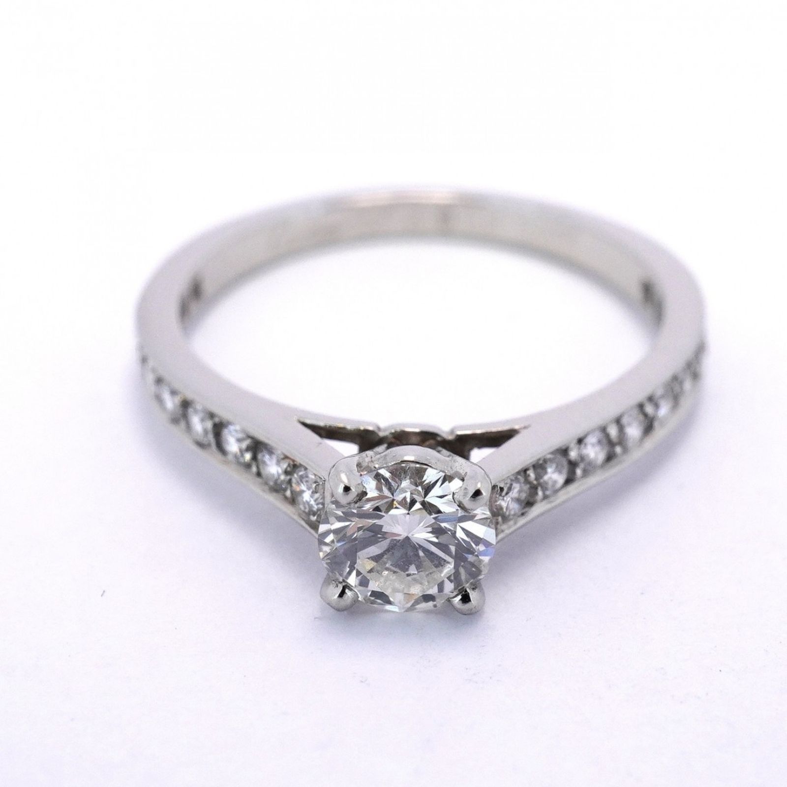 カルティエ ハーフエタニティー ダイヤモンド リング Pt950 ♯49 楽天市場】カルティエ ハーフエタニティー ダイヤモンド リング