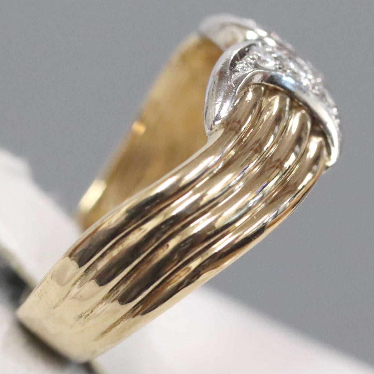 K18/Pt900ダイヤモンドリング 5.2g #12 