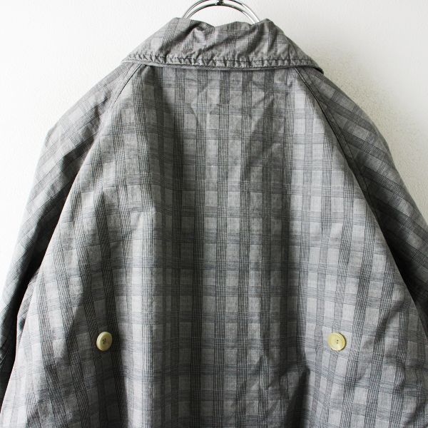 美品 定価6万 OUTIL ウティ MANTEAU LUZE CHECK チェック ハーフコート 0/グレー アウター オイルコーティング【2400013136488】  - メルカリ