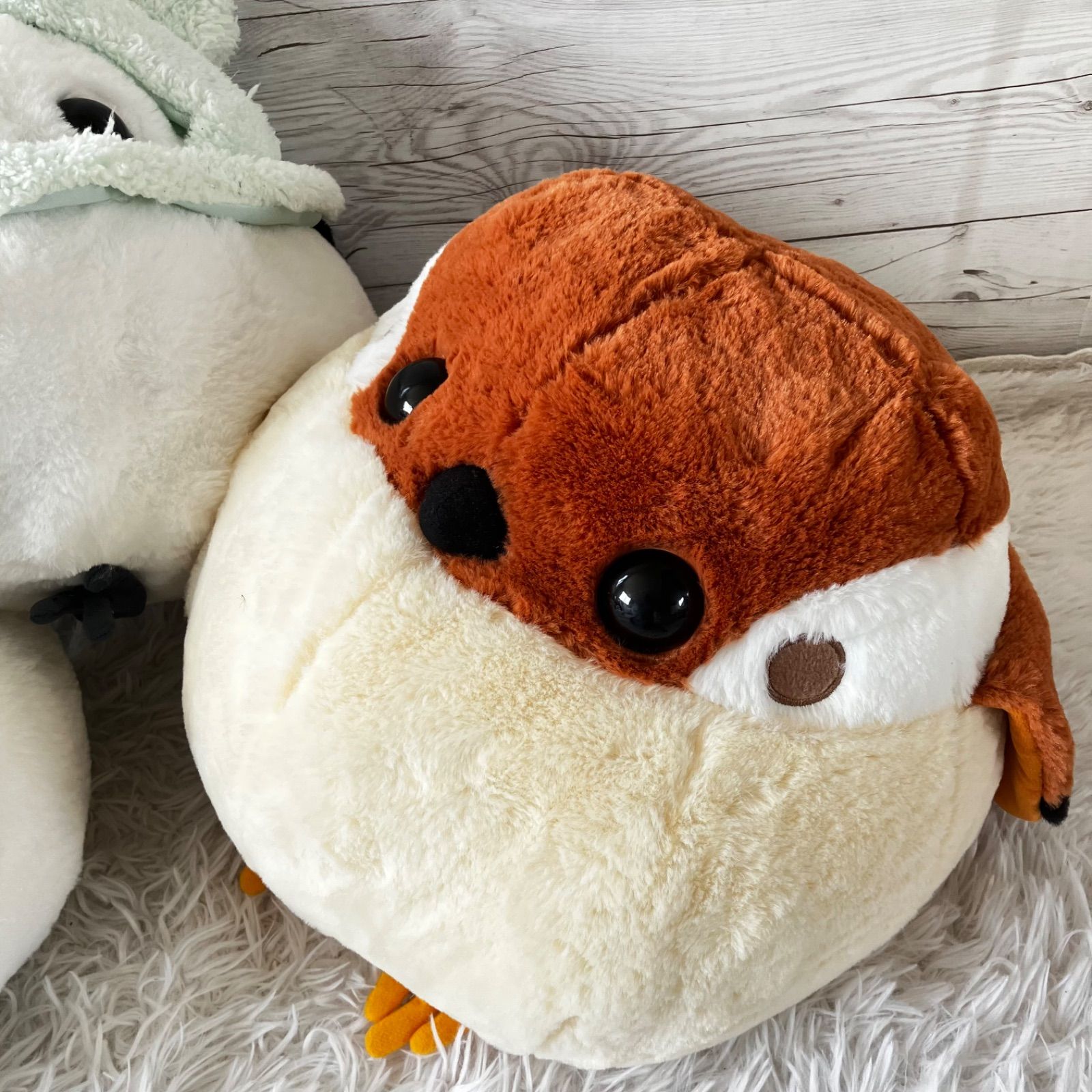 ≪12月の新商品≫ふくふくシマエナガゆるっこずきん☆アミューズ