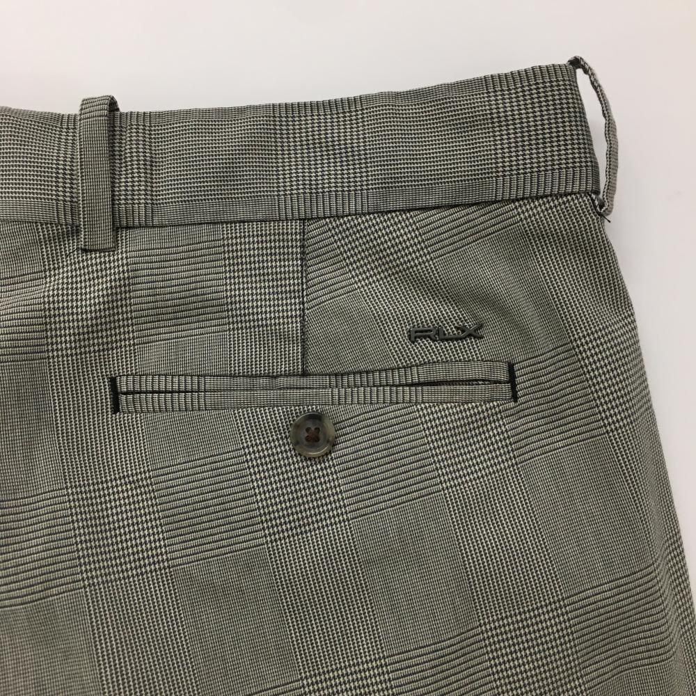 RLXラルフローレン パンツ グレー×黒 チェック柄 バックロゴ メンズ 33