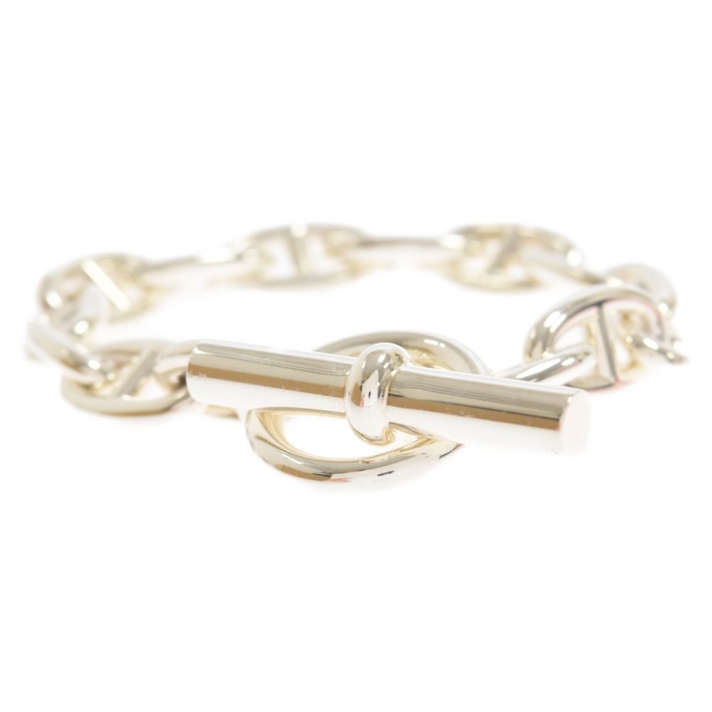 エルメス シェーヌダンクルGM ブレスレット 14コマ 925 76.8g シルバー HERMES (エルメス) Chaine d\u0027Ancre GM シェーヌダンクルGM 14コマ