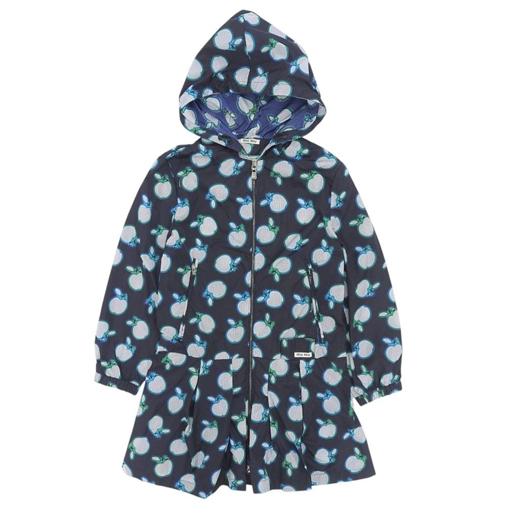 00s MIUMIU ナイロン ジャケット フリル リボン ベルテッド 00s MIUMIU ナイロン ジャケット フリル リボン ベルテッド